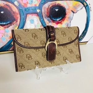 Dooney and Bourke Canvas Logo Wallet